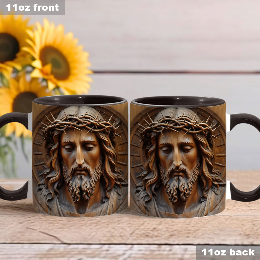 Mug chrétien personnalisé à motif vintage Jésus