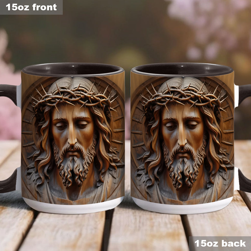 Mug chrétien personnalisé à motif vintage Jésus