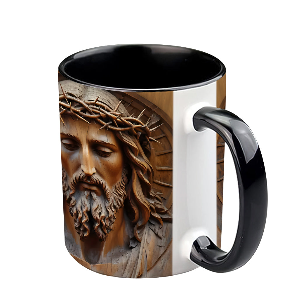 Mug chrétien personnalisé à motif vintage Jésus