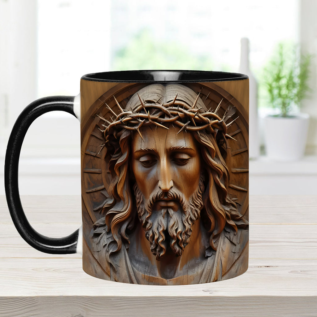 Mug chrétien personnalisé à motif vintage Jésus