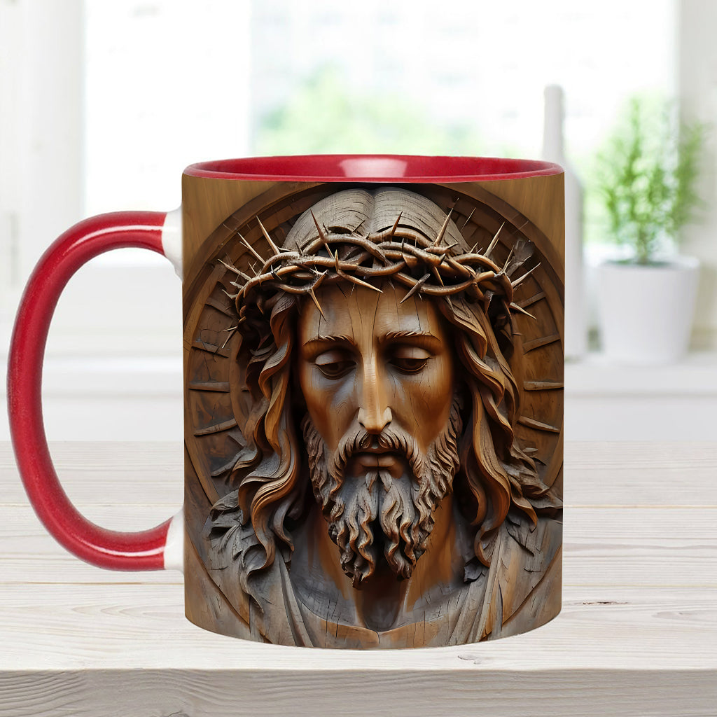 Mug chrétien personnalisé à motif vintage Jésus
