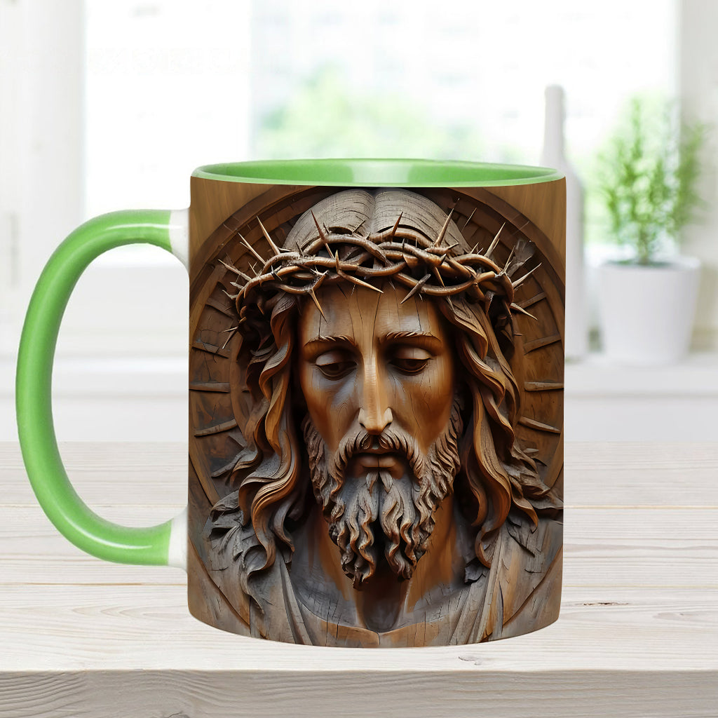 Mug chrétien personnalisé à motif vintage Jésus