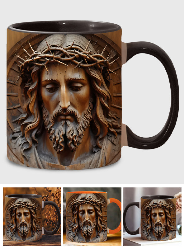 Mug chrétien personnalisé à motif vintage Jésus
