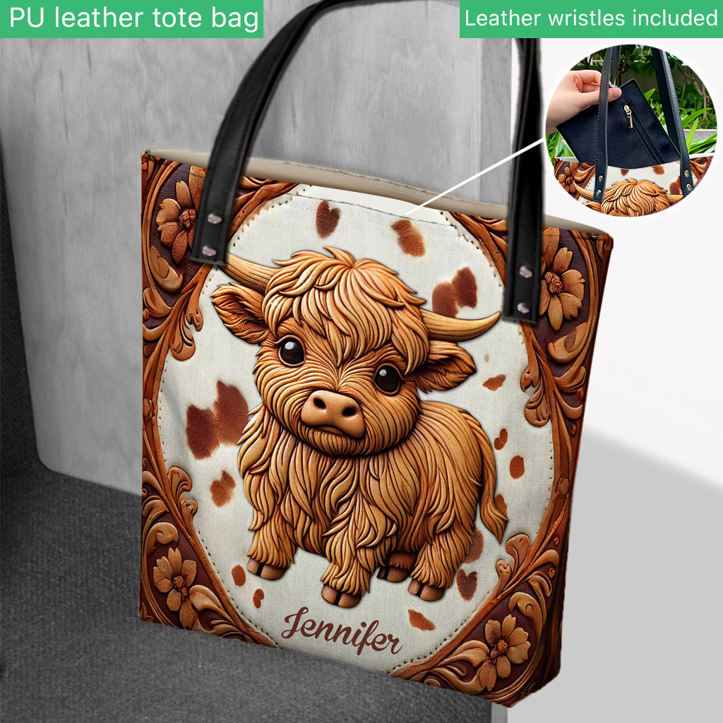 Love Highland Cows - Personalized Tote Bag