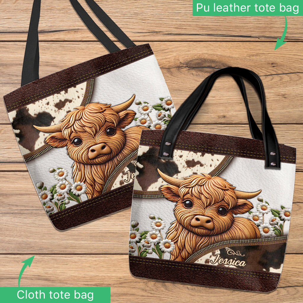 Love Highland Cows - Personalized Tote Bag