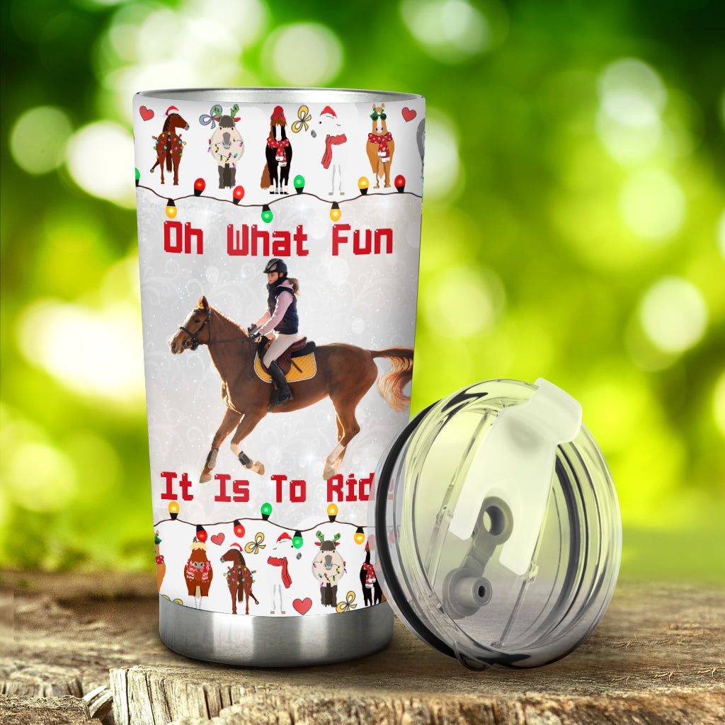 Quel plaisir de monter à cheval ! - Gobelet personnalisé à motif cheval