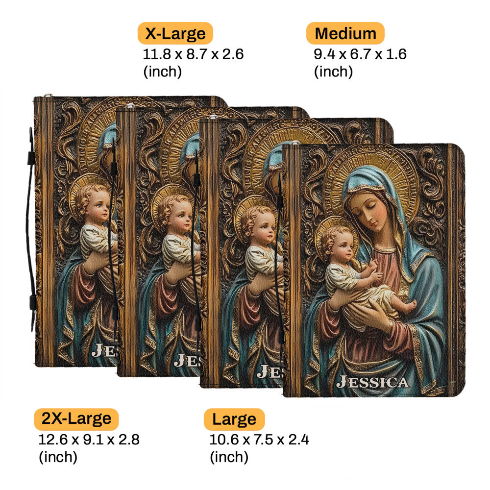 Believer - Personalized Christian Leather Bible Cover Bag