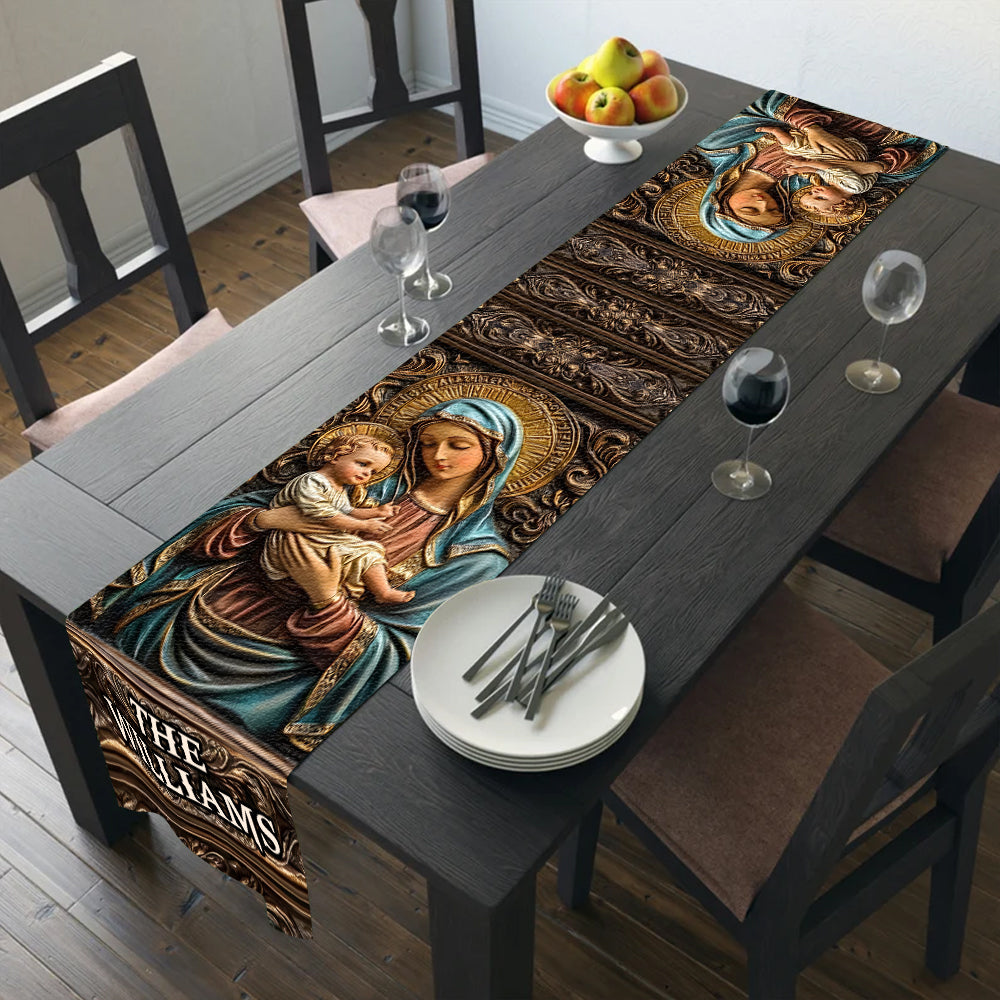 Holy Family - Personalized Christian Table Runner