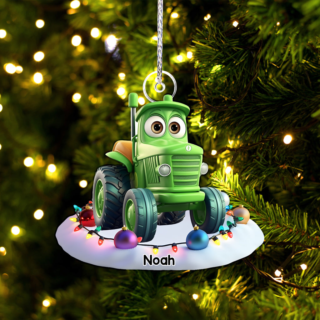 Cadeau de véhicules de rêve pour les petits-enfants - Ornement personnalisé en forme de véhicule pour enfant