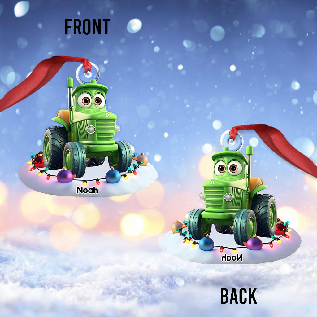 Cadeau de véhicules de rêve pour les petits-enfants - Ornement personnalisé en forme de véhicule pour enfant