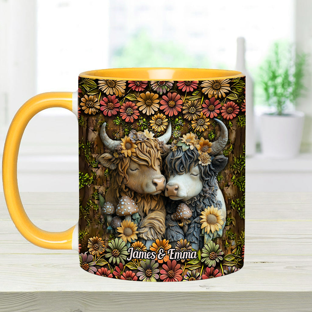 Happy Couple Country Style - Personalized Accent Mug