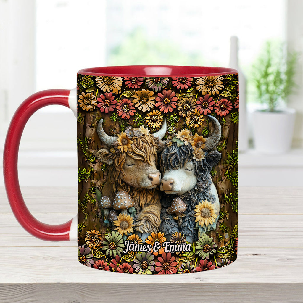 Happy Couple Country Style - Personalized Accent Mug