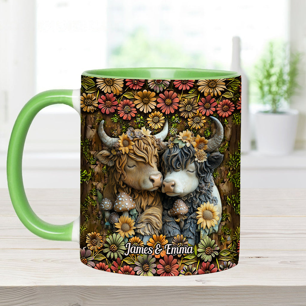 Happy Couple Country Style - Personalized Accent Mug