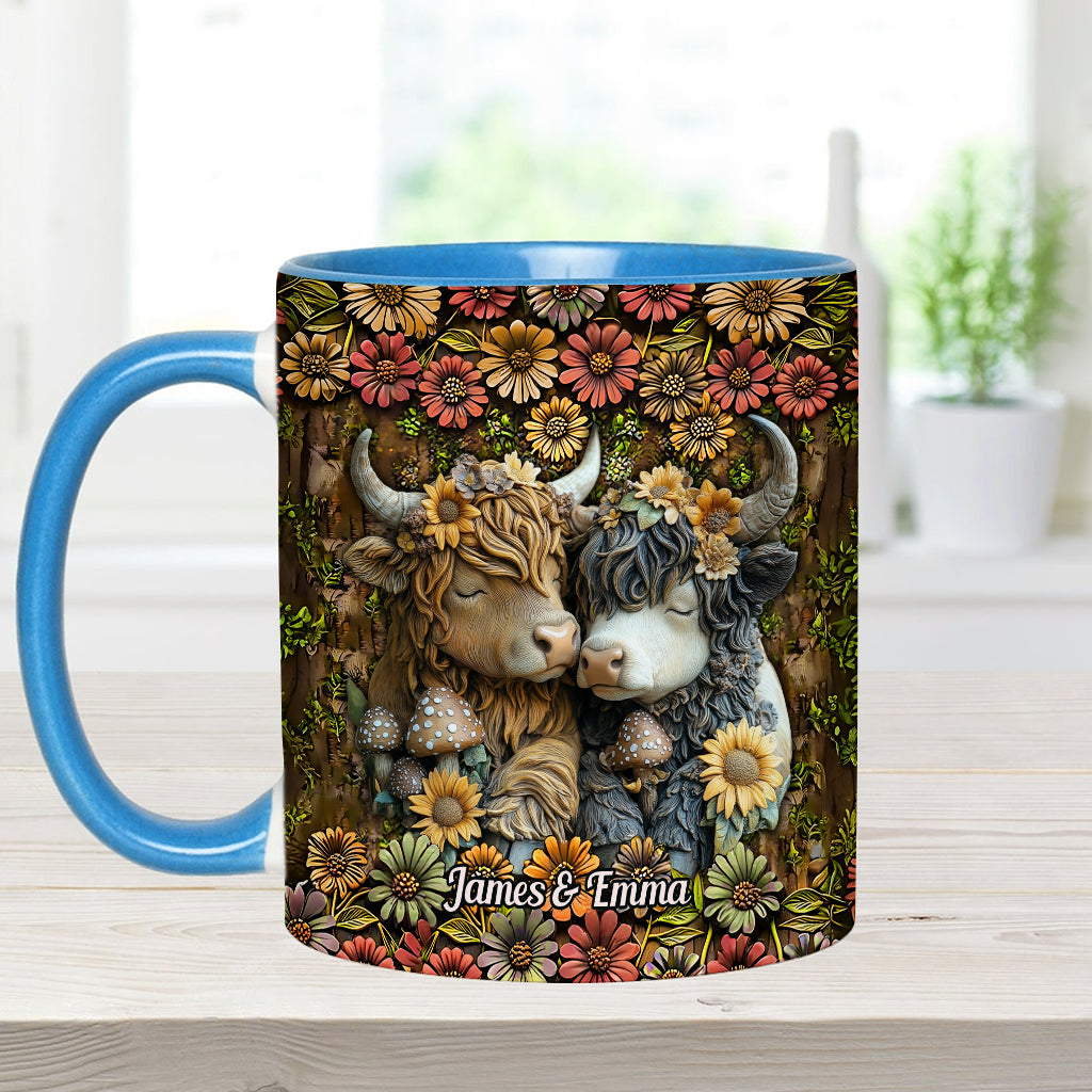 Happy Couple Country Style - Personalized Accent Mug