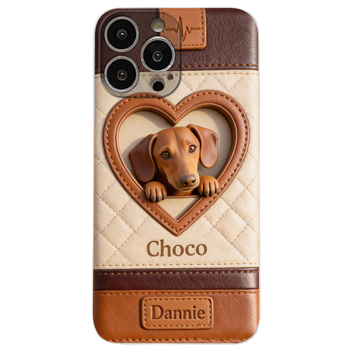 Étui de téléphone en cuir personnalisé à partir de n'importe quelle photo - Étui de téléphone en cuir pour chien personnalisé