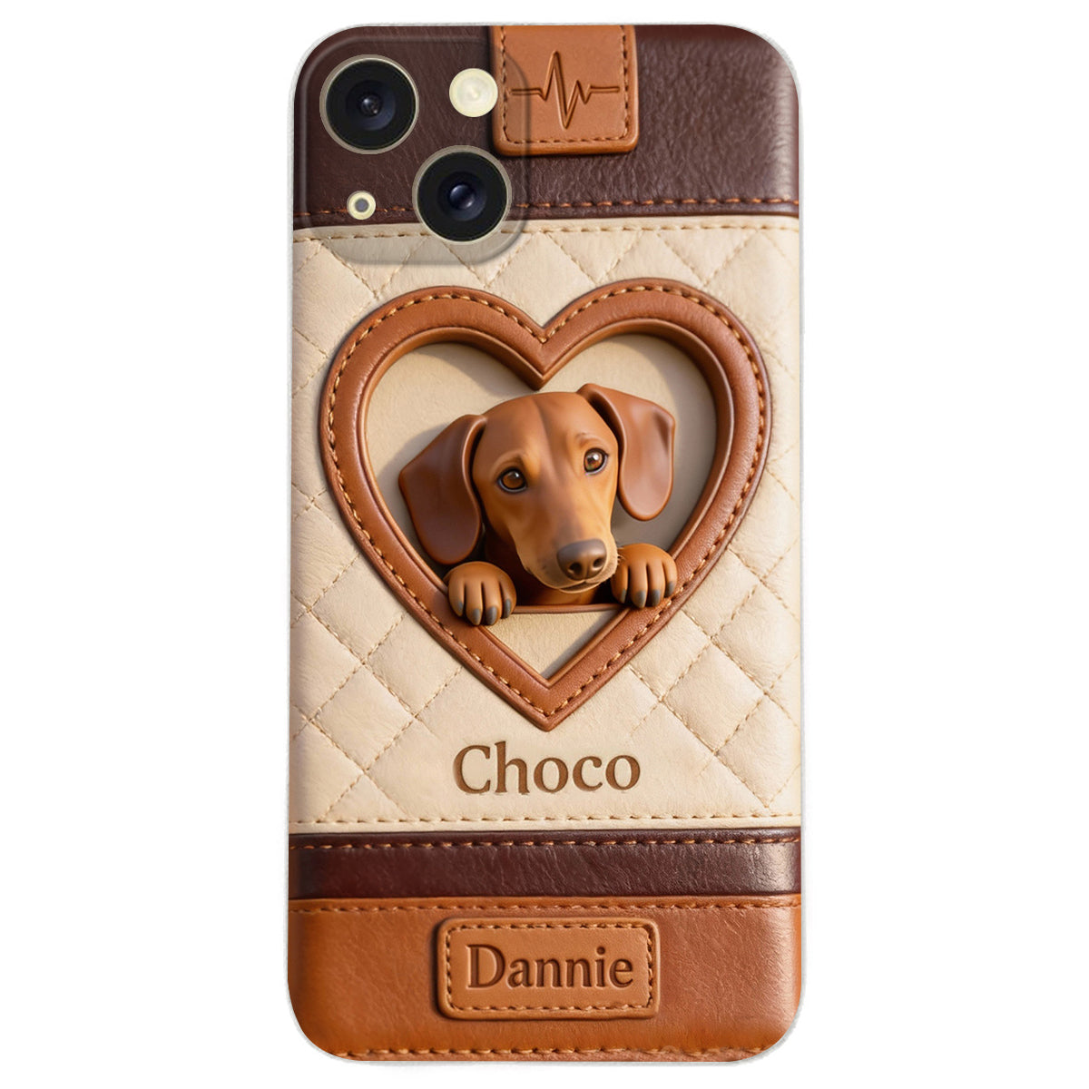 Étui de téléphone en cuir personnalisé à partir de n'importe quelle photo - Étui de téléphone en cuir pour chien personnalisé