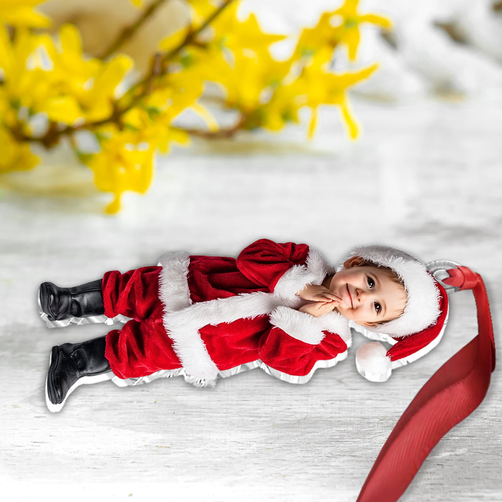 Ornement photo personnalisé pour enfants - Cadeau idéal pour vos petits-enfants