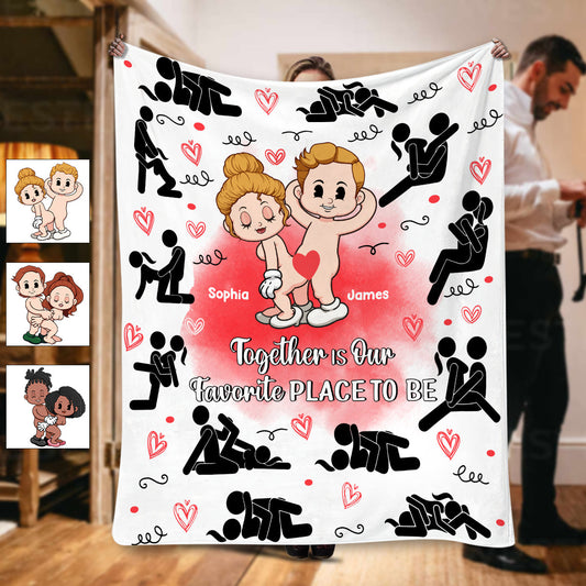 Je t'aime - Couverture personnalisée pour couple