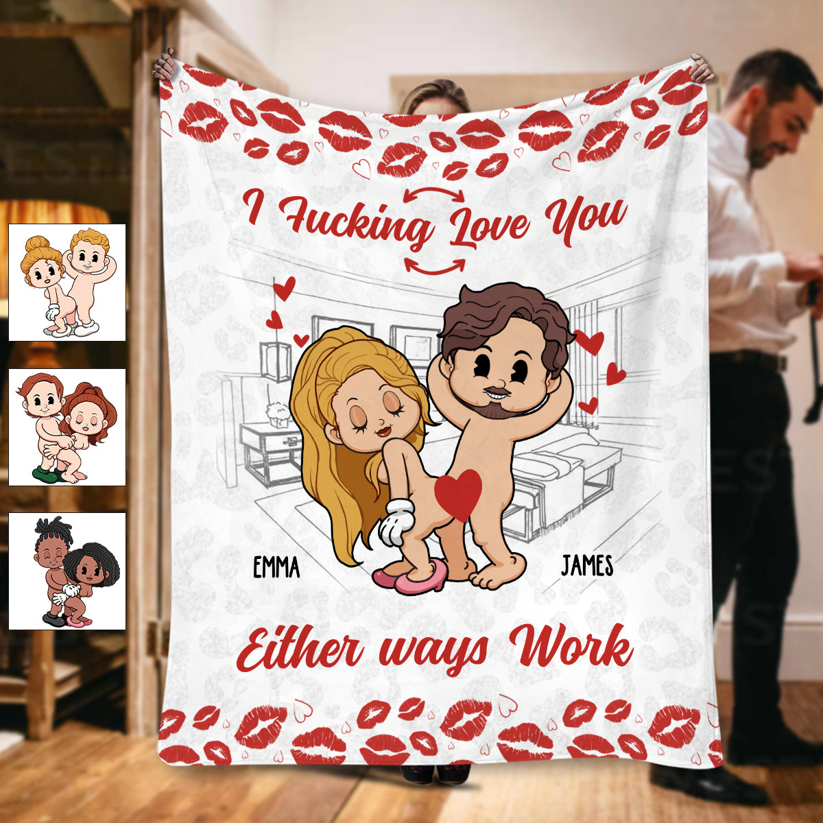 Together Is Our Favorite To Be - Personalized Couple Blanket