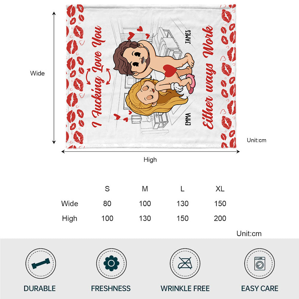 Together Is Our Favorite To Be - Personalized Couple Blanket