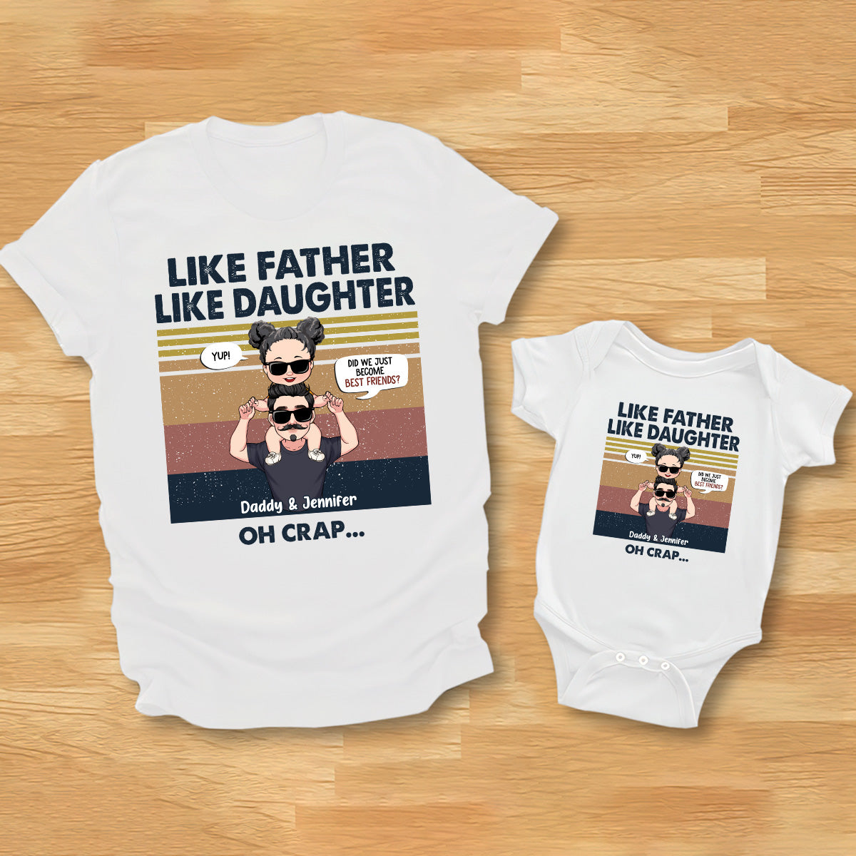 Did We Just Become Best Friends? - Gift for dad, newborn, baby/infant (0-1 year), new dad - Personalized Set