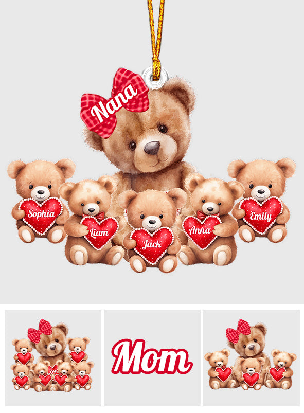 Cadeau idéal pour grand-mère et grand-mère - Ornement personnalisé en forme de grand-mère