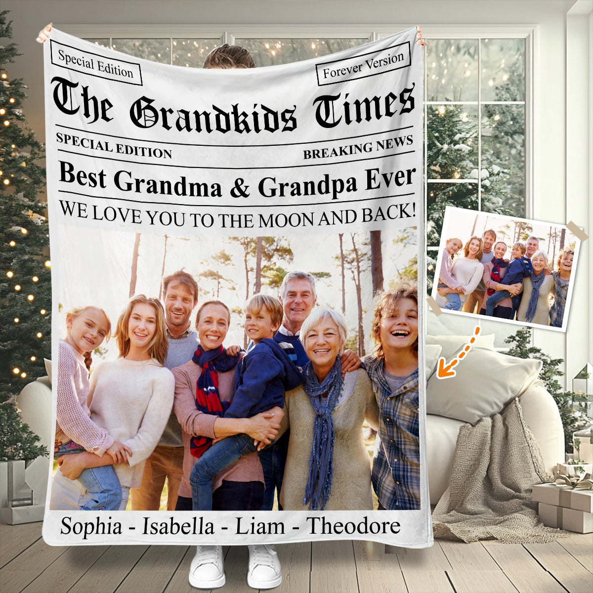 Couverture personnalisée « La meilleure grand-mère du monde » de Grandma Times