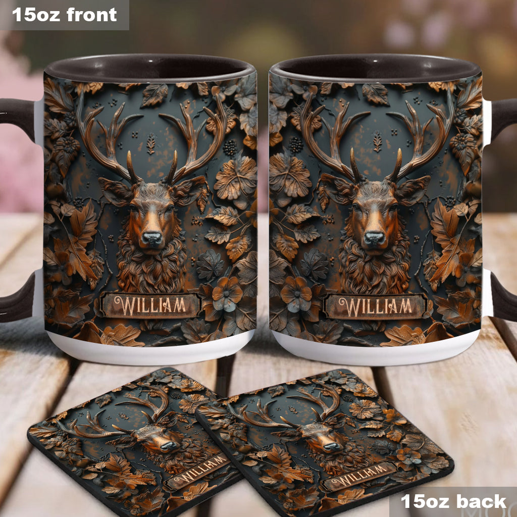 Stunning Deer - Personalized Hunting Accent Mug