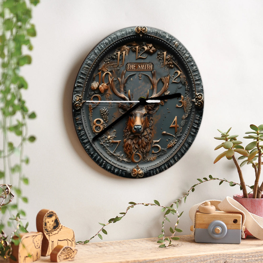 Hunting Time - Personalized Hunting Wall Clock