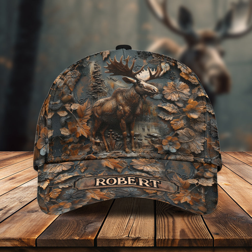 Stunning Moose - Personalized Hunting Classic Cap