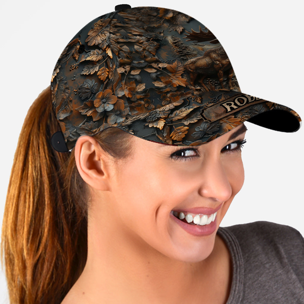 Stunning Moose - Personalized Hunting Classic Cap