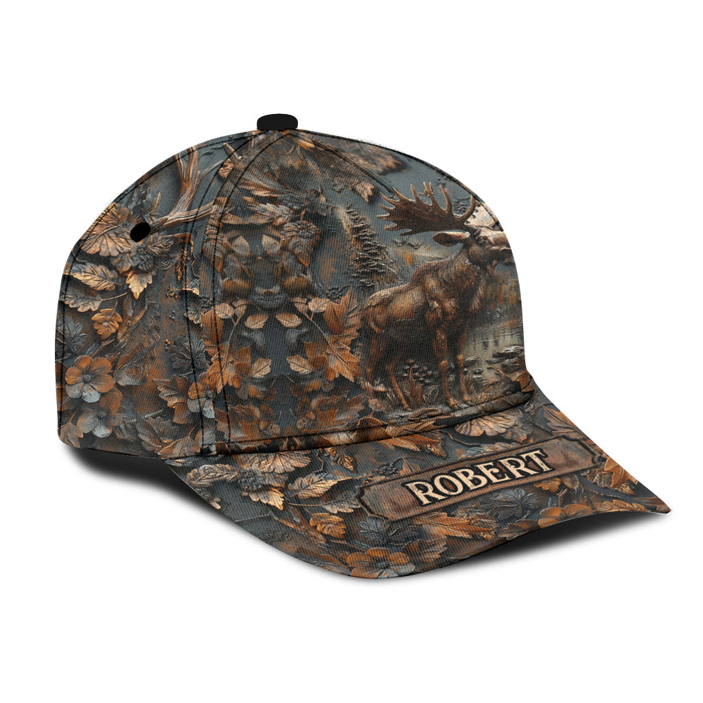 Stunning Moose - Personalized Hunting Classic Cap