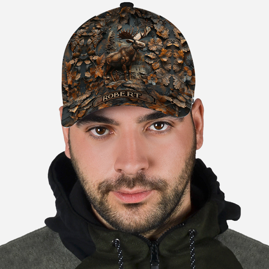 Stunning Moose - Personalized Hunting Classic Cap