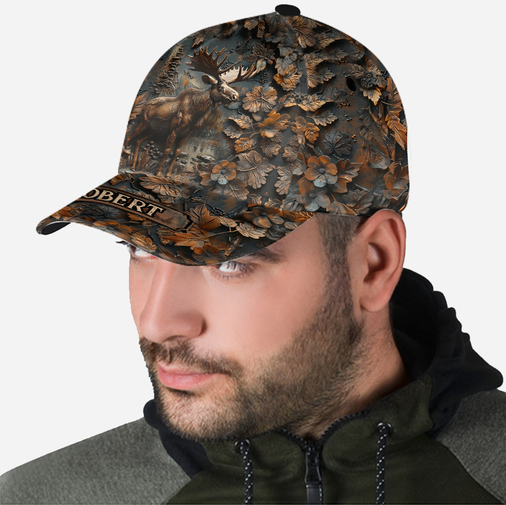 Stunning Moose - Personalized Hunting Classic Cap