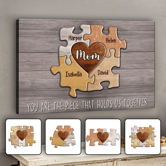 Tu es le lien qui nous unit - Toile et affiche personnalisées pour maman