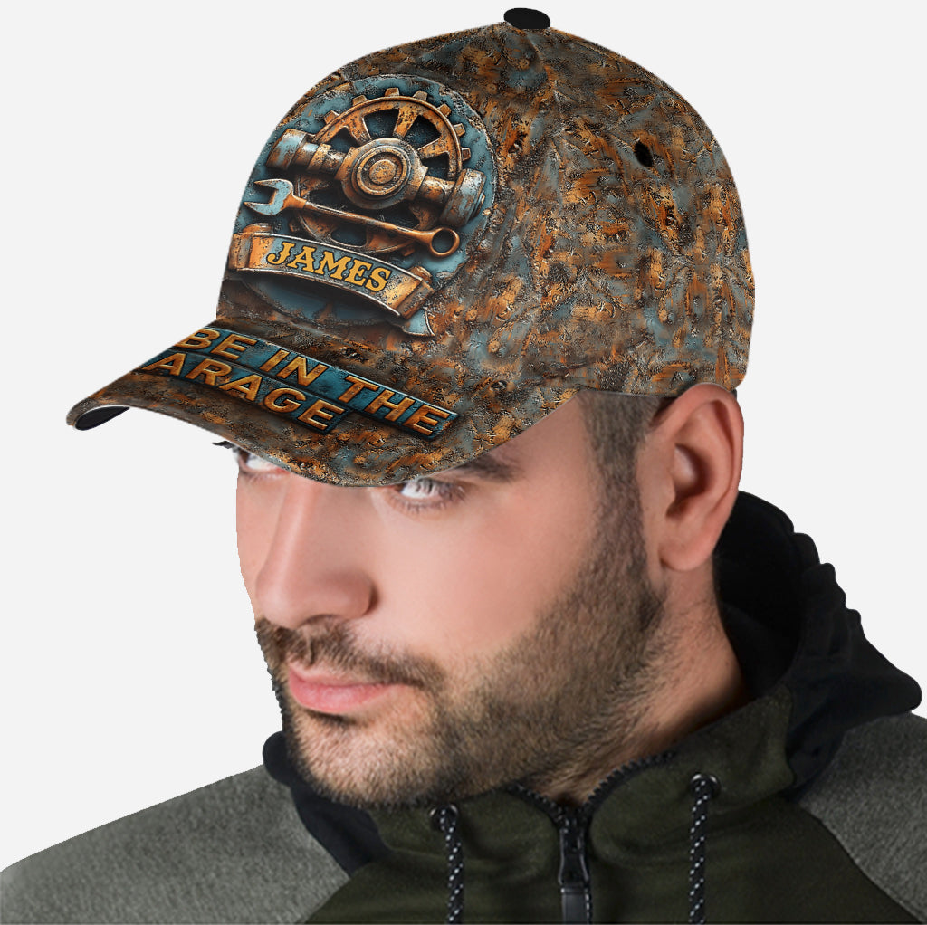Je serai au garage - Casquette classique de garage personnalisée