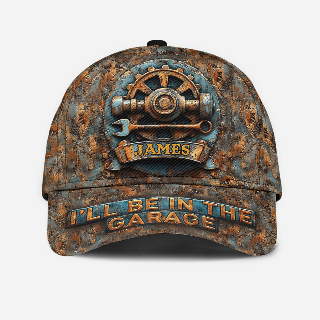 Je serai au garage - Casquette classique de garage personnalisée