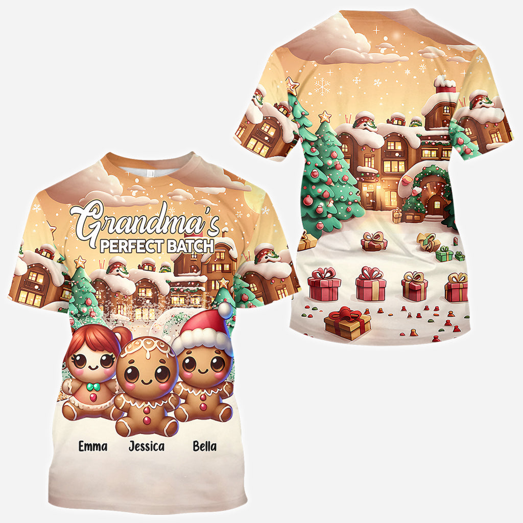 Perfect Gingerbread Batch - Personalized Grandma All Over Shirt