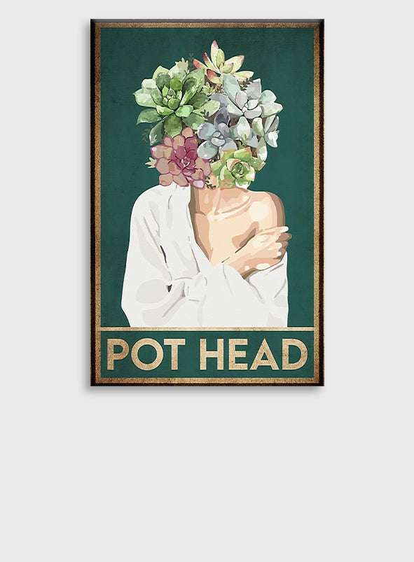 Pot Head - Affiche de jardinage 1121