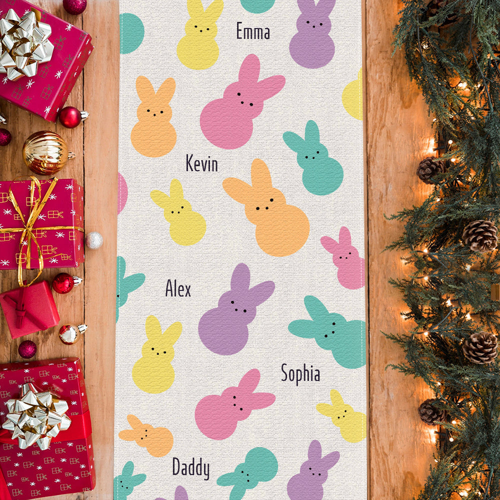 Happy Easter - Personalized Family Table Runner