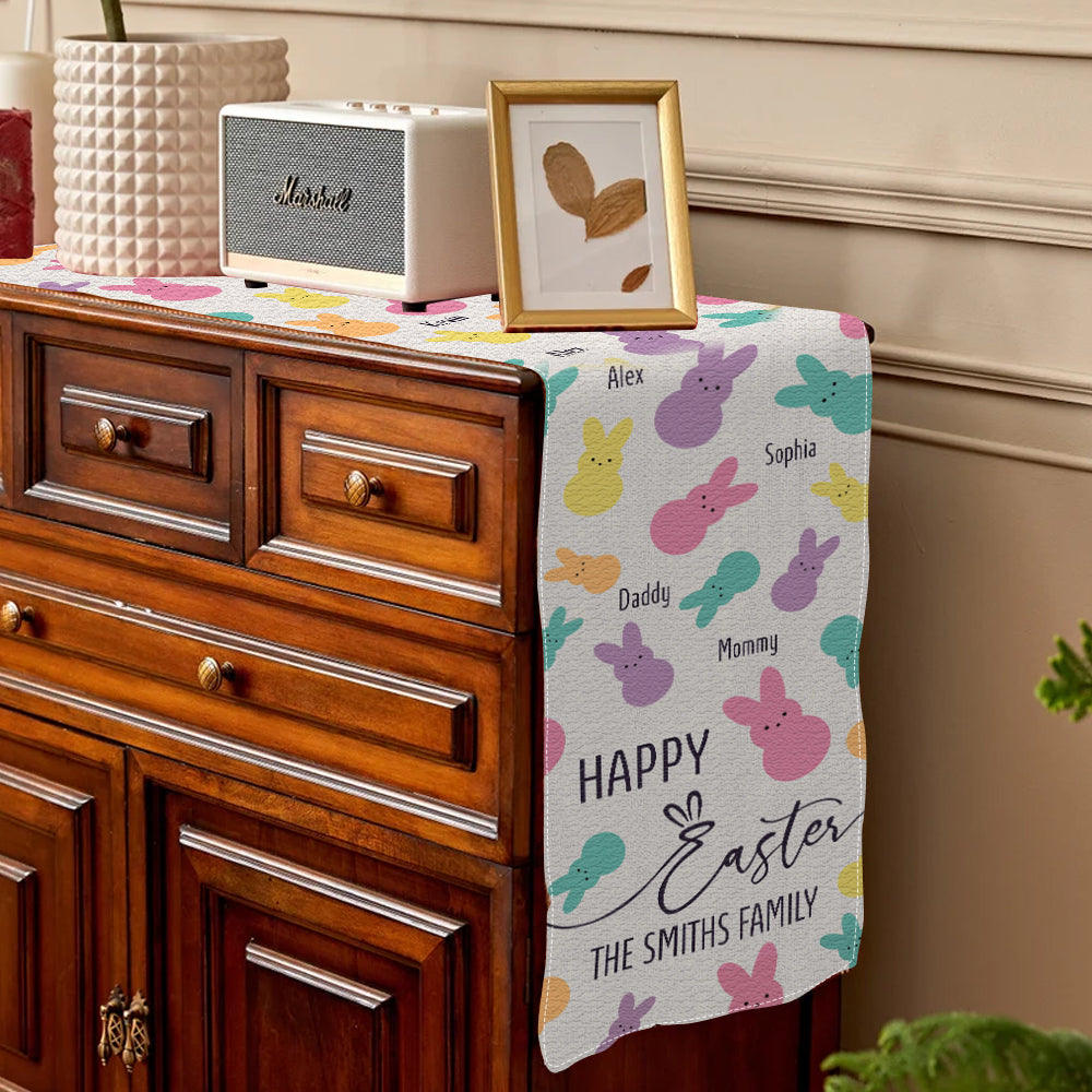 Happy Easter - Personalized Family Table Runner