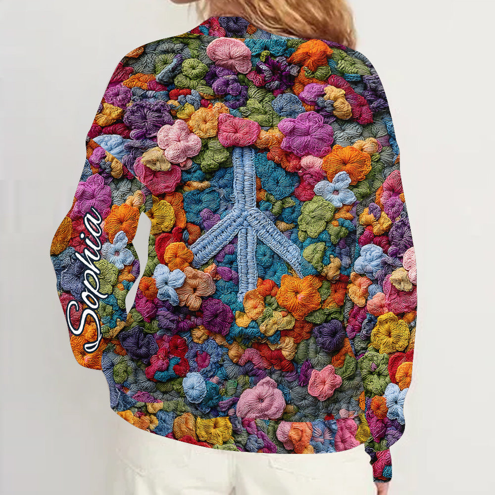 Hippie Soul - Personalized Hippie Cardigan Sweater