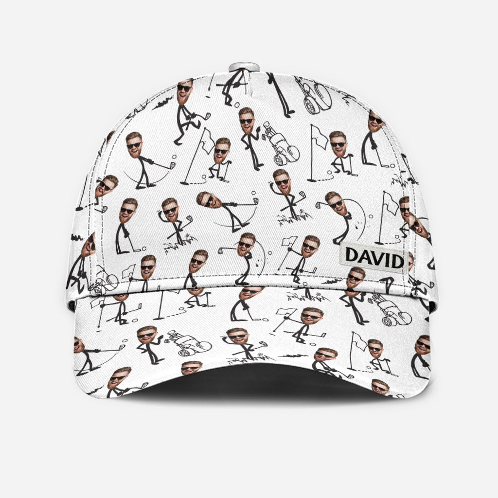 Cadeau amusant pour papa, mari, oncle golfeur… - Casquette de golf classique personnalisée