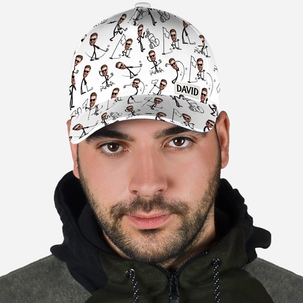 Cadeau amusant pour papa, mari, oncle golfeur… - Casquette de golf classique personnalisée