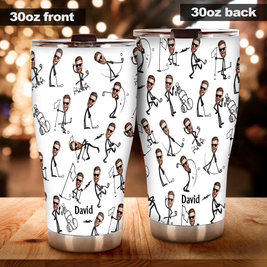 Cadeau humoristique pour papa, oncle, mari, fils golfeur… - Gobelet isotherme de golf personnalisé