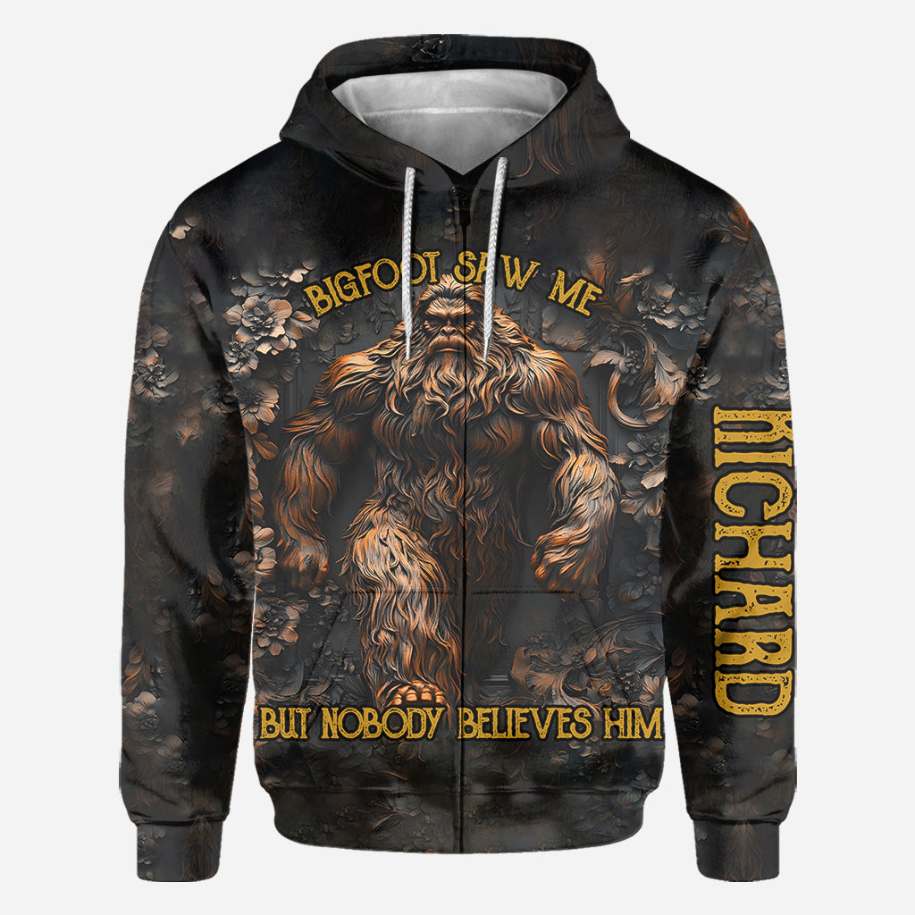 Bigfoot Saw Me - Personalized Camping All Over Shirt