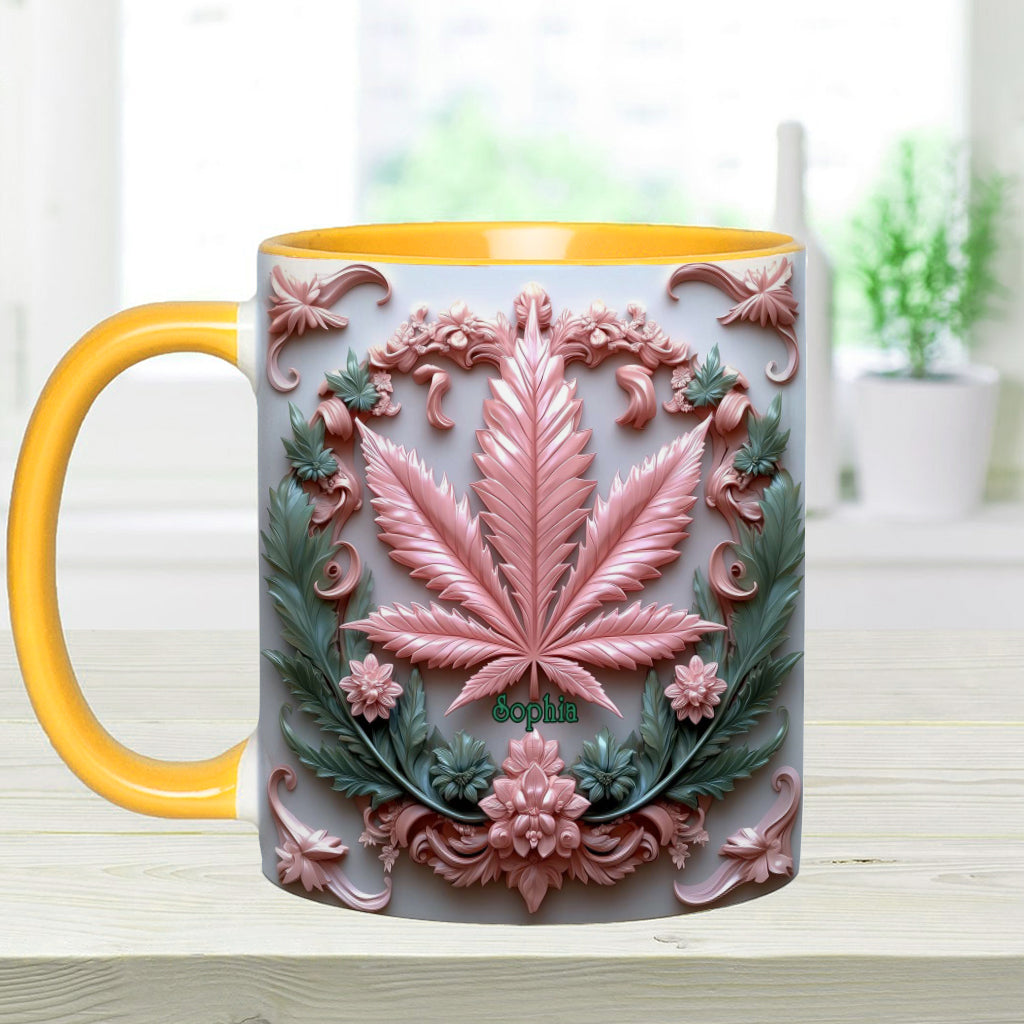 Stunning Leaf - Personalized Weed Accent Mug
