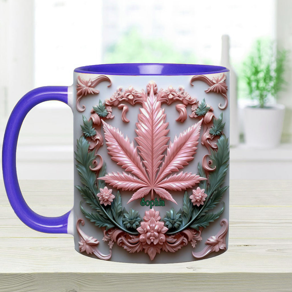 Stunning Leaf - Personalized Weed Accent Mug
