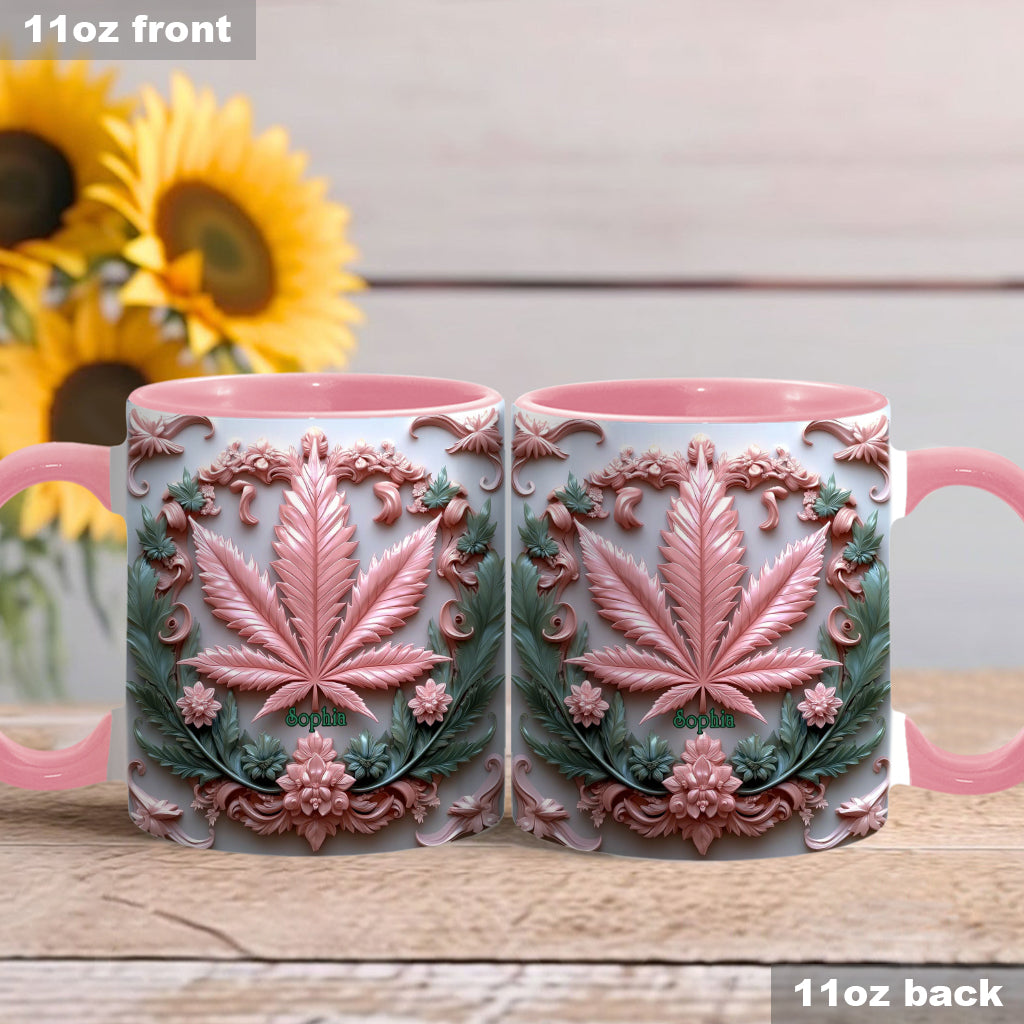 Stunning Leaf - Personalized Weed Accent Mug
