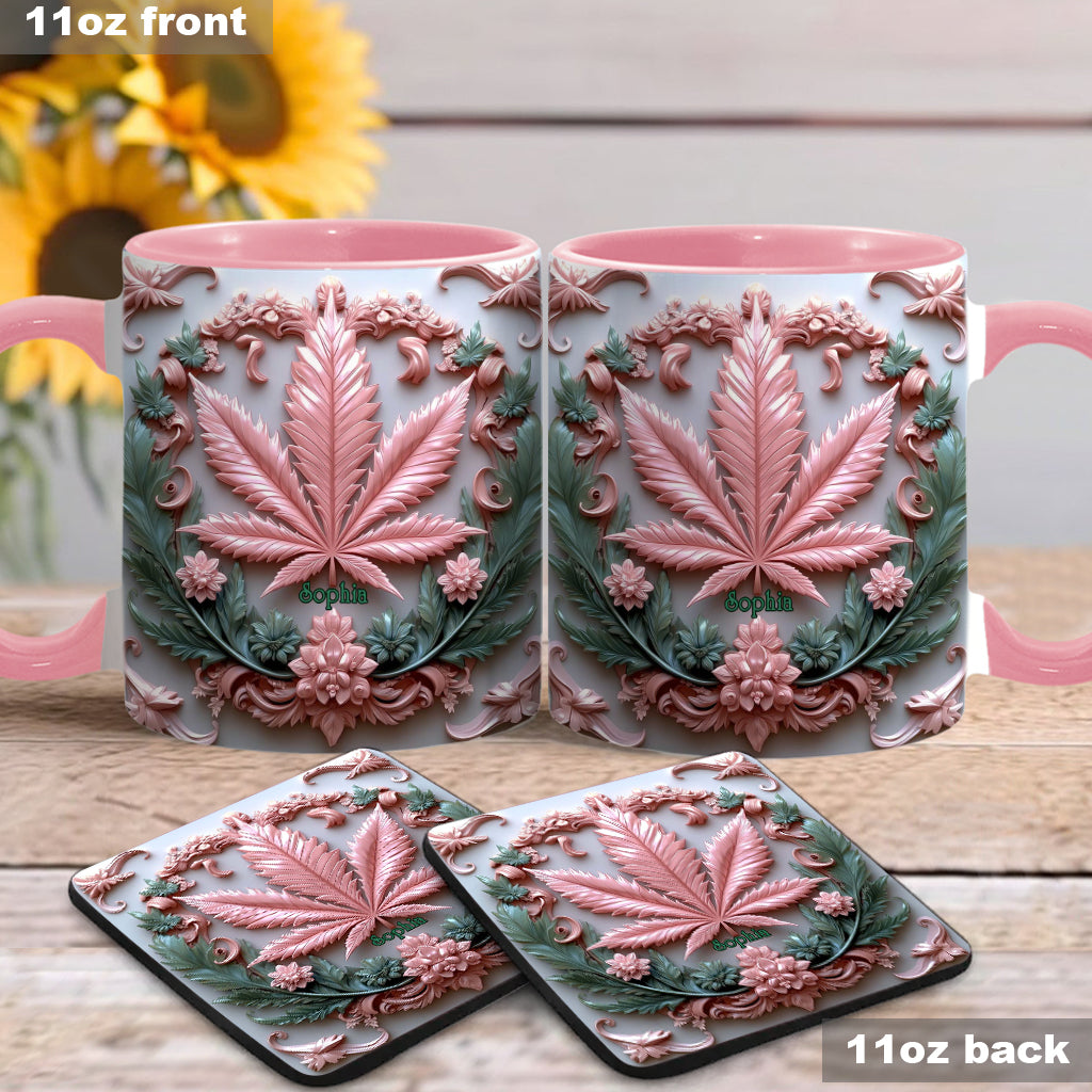 Stunning Leaf - Personalized Weed Accent Mug